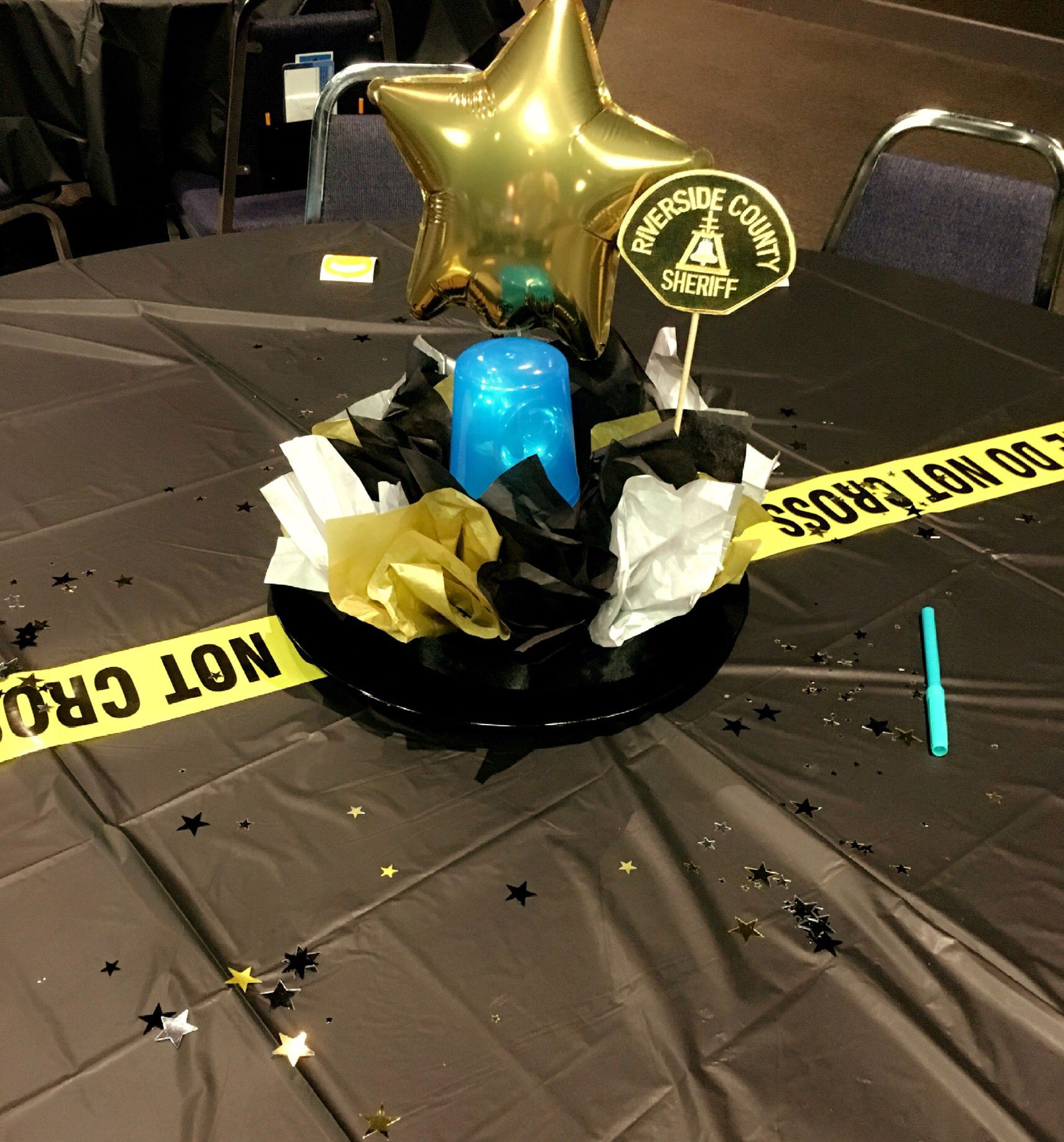 Police Officer Retirement Party Ideas
 Centerpieces