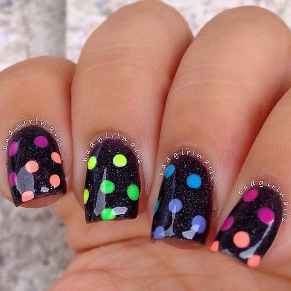 Polka Dot Nail Art
 50 Stylish Polka Dots Nail Art Designs Noted List