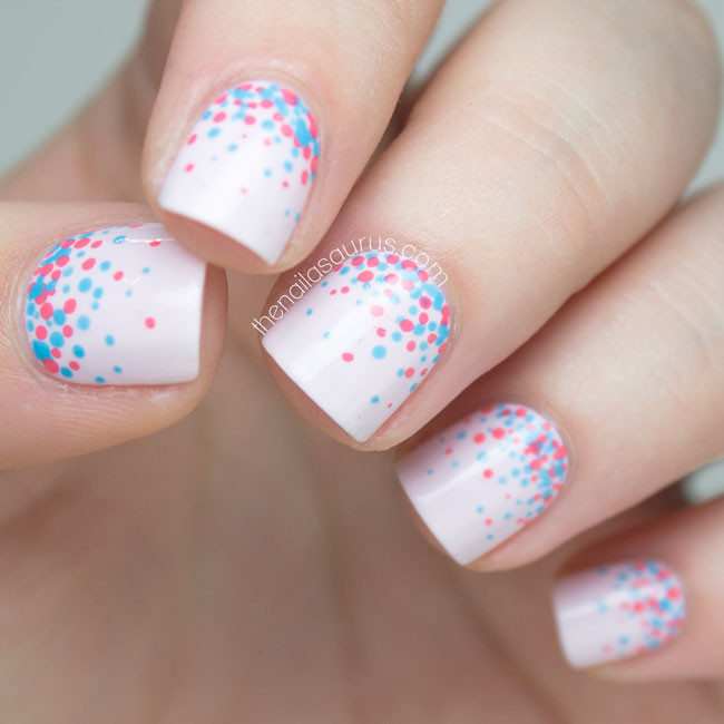 Polka Dot Nail Art
 31 Day Challenge Polka Dot Confetti The Nailasaurus