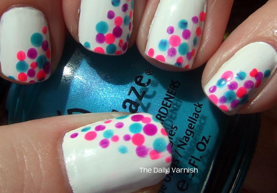 Polka Dot Nail Art
 Cute Polka Dot Nail Art Tutorial