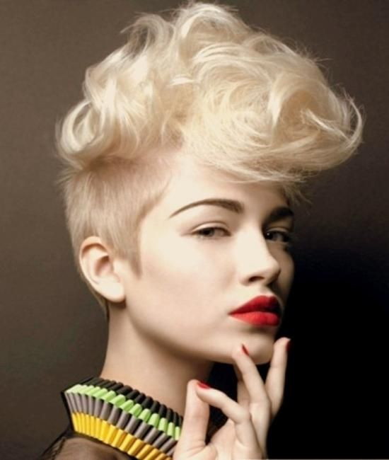 Pompadour Hairstyle Female
 121 best images about Women s Pompadours on Pinterest
