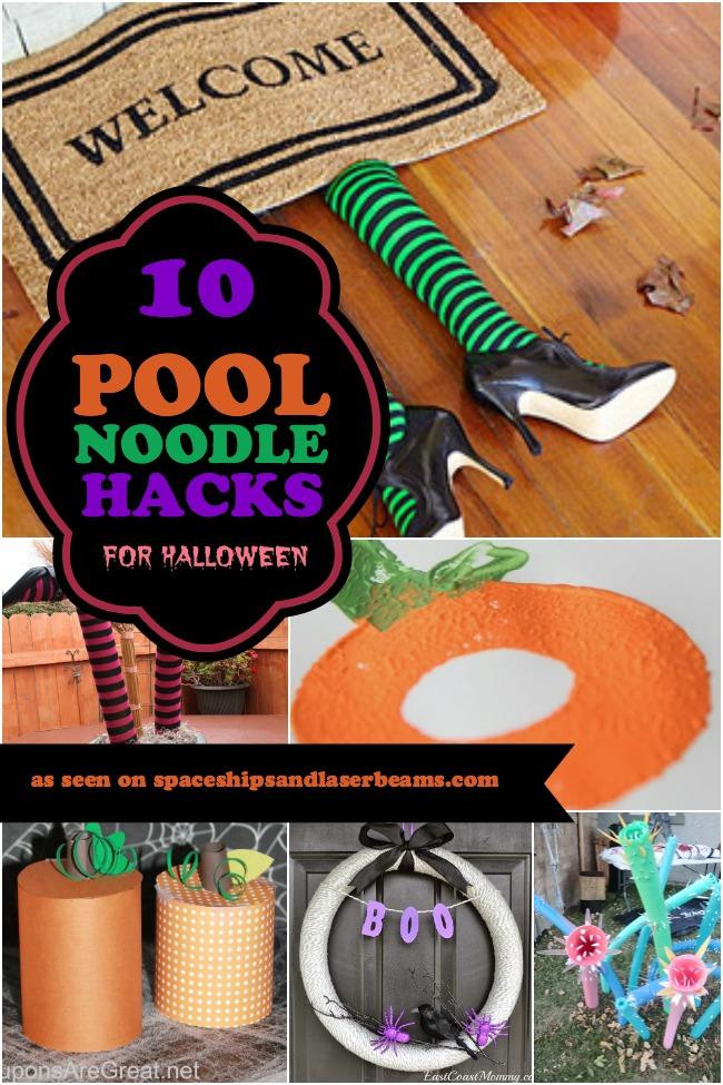 Pool Party Craft Ideas
 10 Pool Noodle Hacks for Halloween Spaceships and Laser