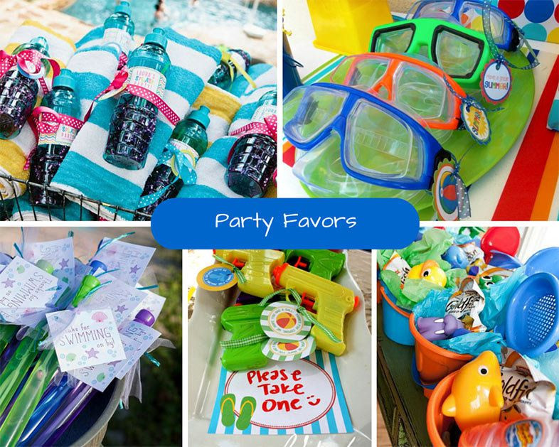 Pool Party Favors Ideas
 Kids Pool Party Ideas