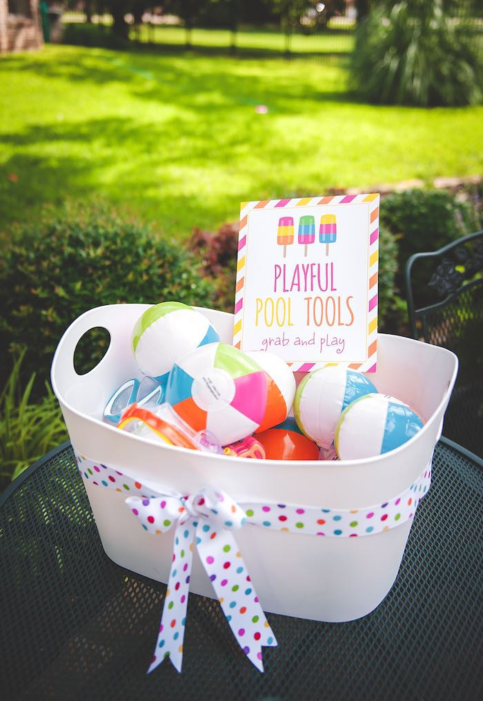 Pool Party Game Ideas Girls
 Kara s Party Ideas Birthday Popsicle Pool Party