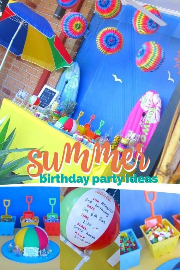 Pool Party Game Ideas Girls
 A Joint Summer Birthday Pool Party Spaceships and Laser