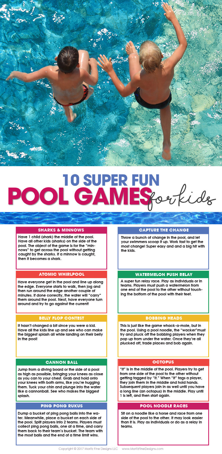 Pool Party Games Ideas
 10 Pool Games For Kids & Free Printable