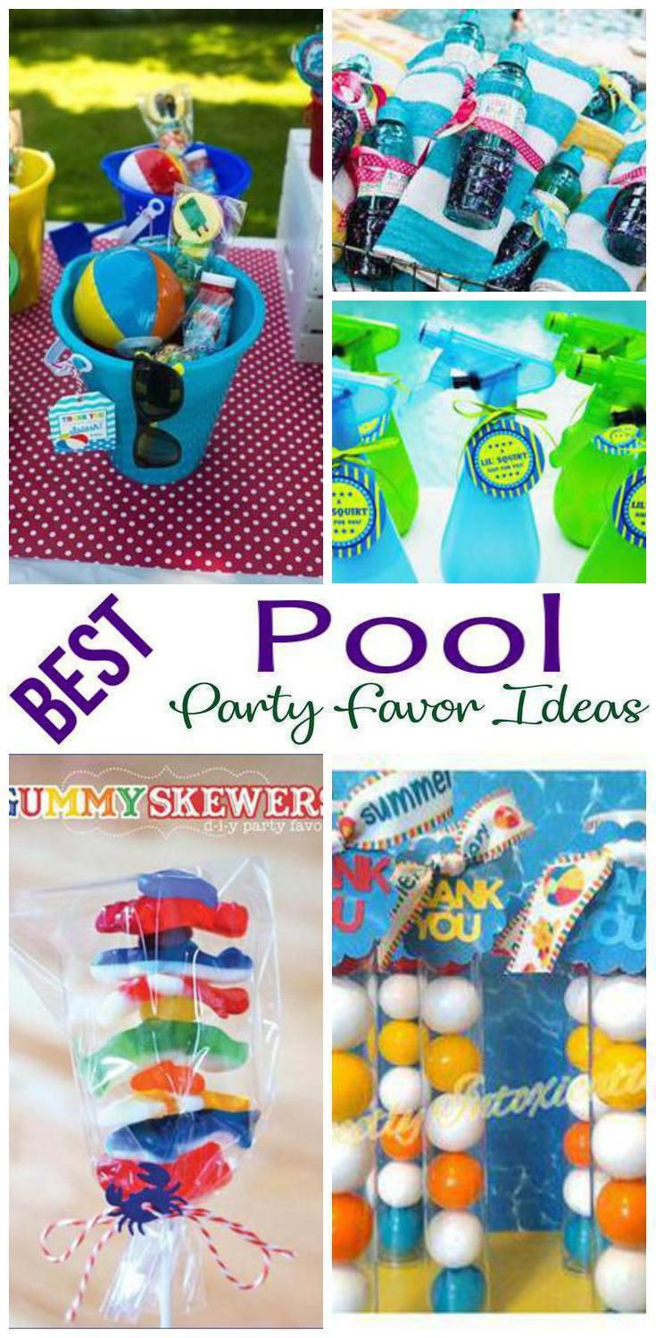 Pool Party Goodie Bag Ideas
 Pool Party Favor Ideas
