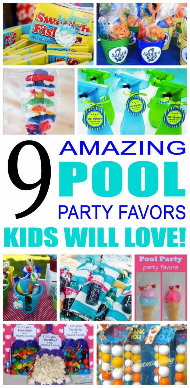 Pool Party Goodie Bag Ideas
 Pool Party Favor Ideas