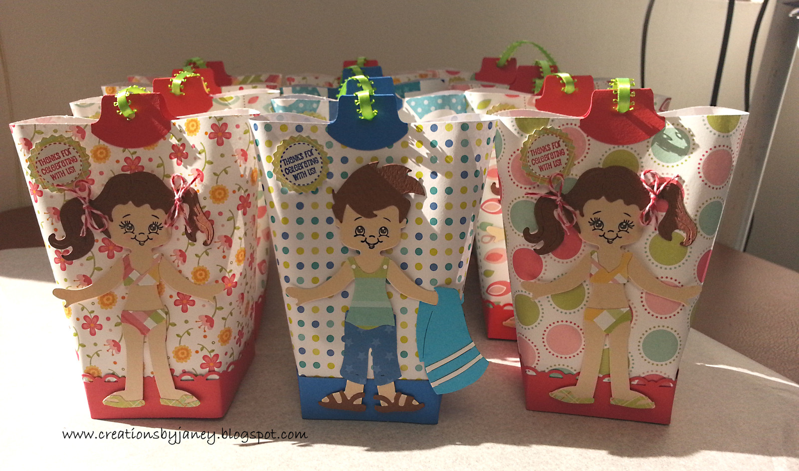 Pool Party Goody Bags Ideas
 Creations by Janey Pool party treat bags