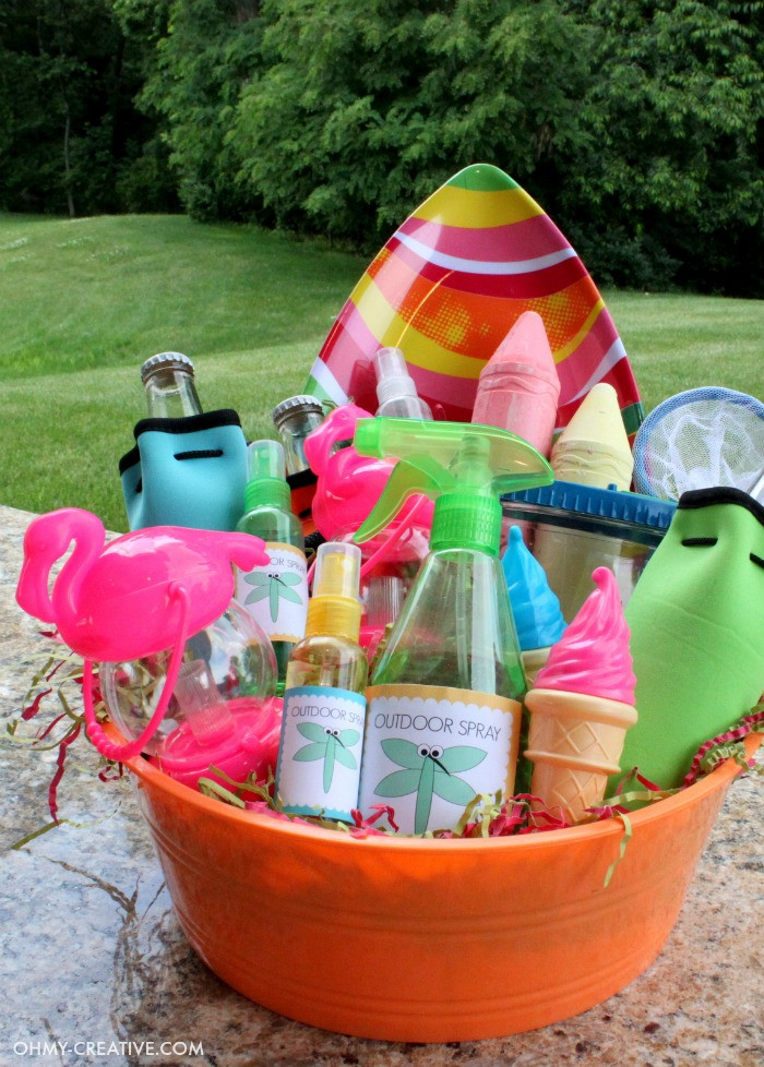 Pool Party Hostess Gift Ideas
 Summer Party Gift Basket Oh My Creative