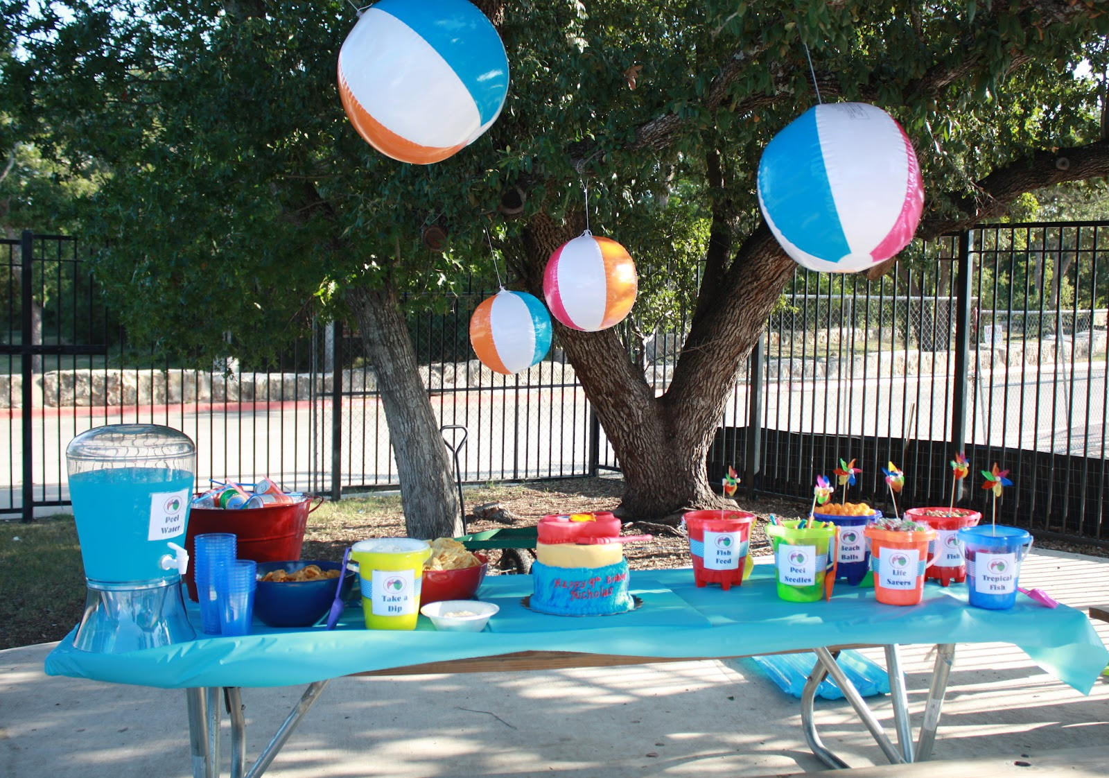 Pool Party Ideas For 8 Year Olds
 Mom Swim Bike Run Nicholas 9th Birthday Party A Pool Party