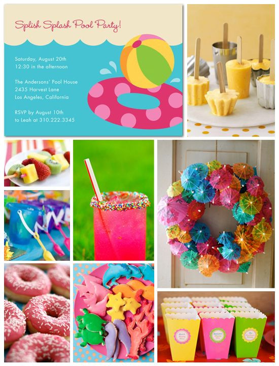 Pool Party Ideas For 8 Year Olds
 Pool Party Inspiration Board