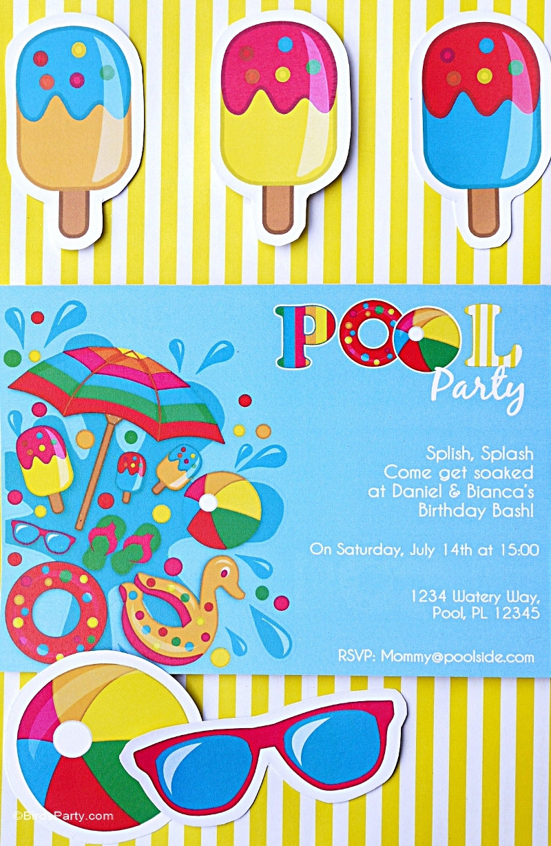 Pool Party Invitations Ideas
 Pool Party Ideas & Kids Summer Printables Party Ideas