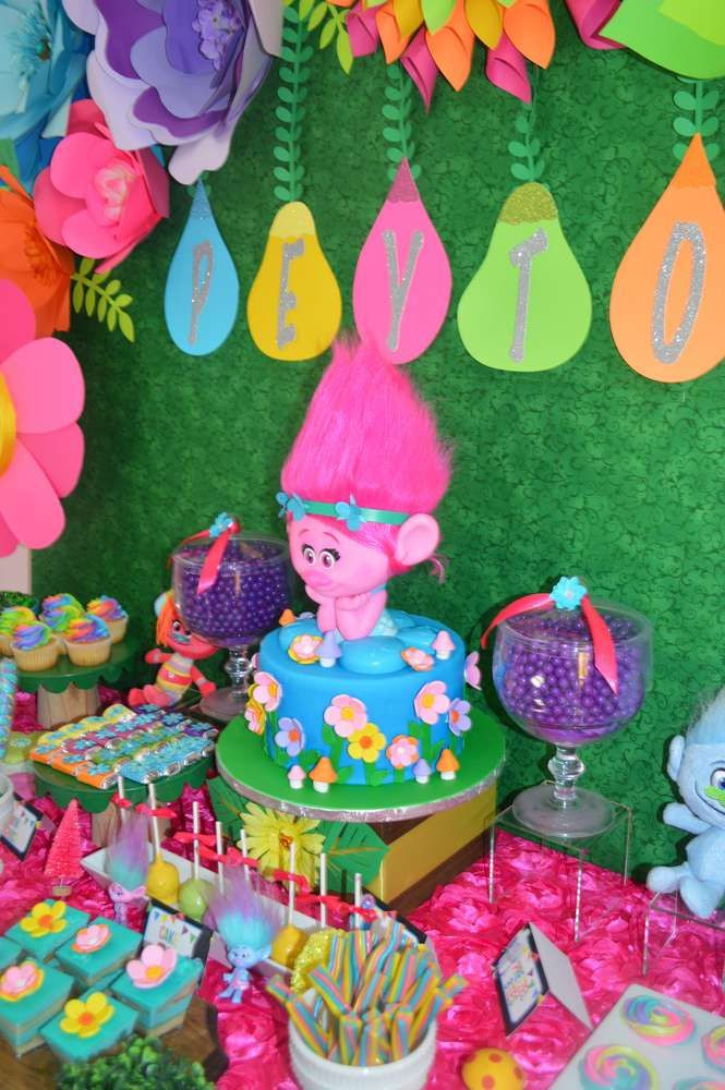 Poppy Troll Party Ideas
 Trolls Birthday Party Ideas