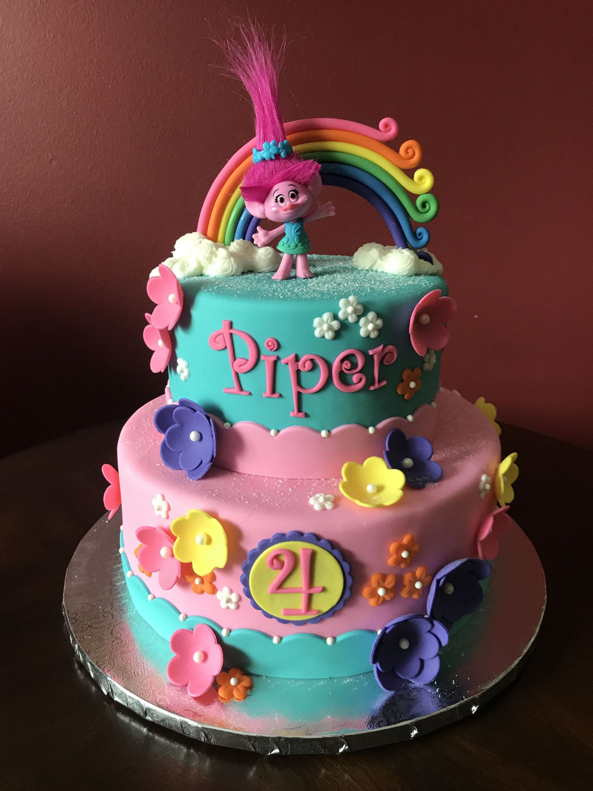 Poppy Troll Party Ideas
 Trolls Poppy Birthday Cake
