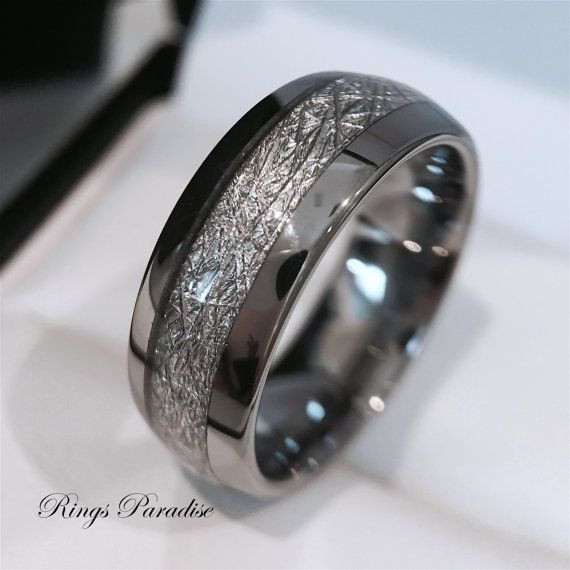Popular Mens Wedding Bands
 Tungsten Wedding Band His and Her Promise Ring Imitated