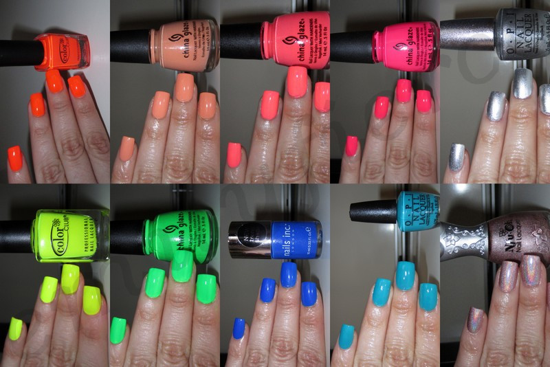 Popular Summer Nail Colors
 BeautybyEmel Top 10 nail colors for S S 2012