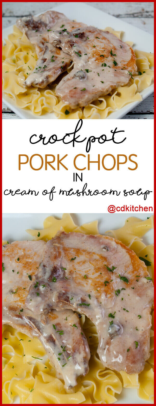 Pork Chop And Mushroom Soup Recipes
 Crock Pot Pork Chops In Cream Mushroom Soup Recipe from