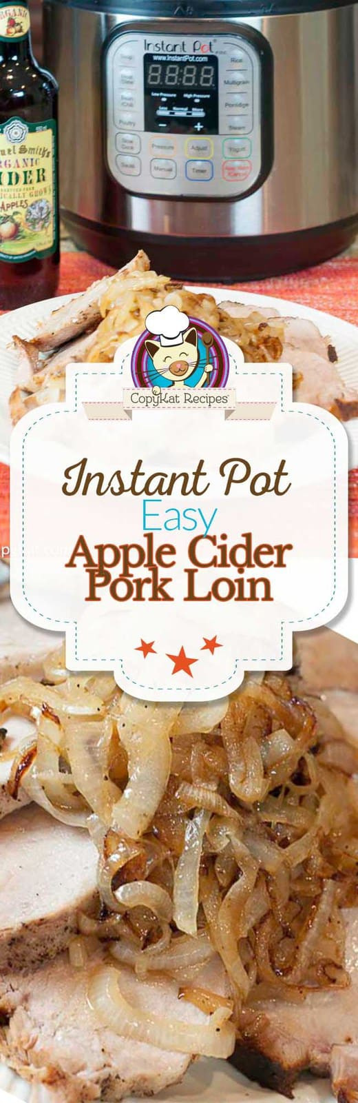 Pork Loin Instant Pot Time
 Instant Pot Apple Cider Pork Loin
