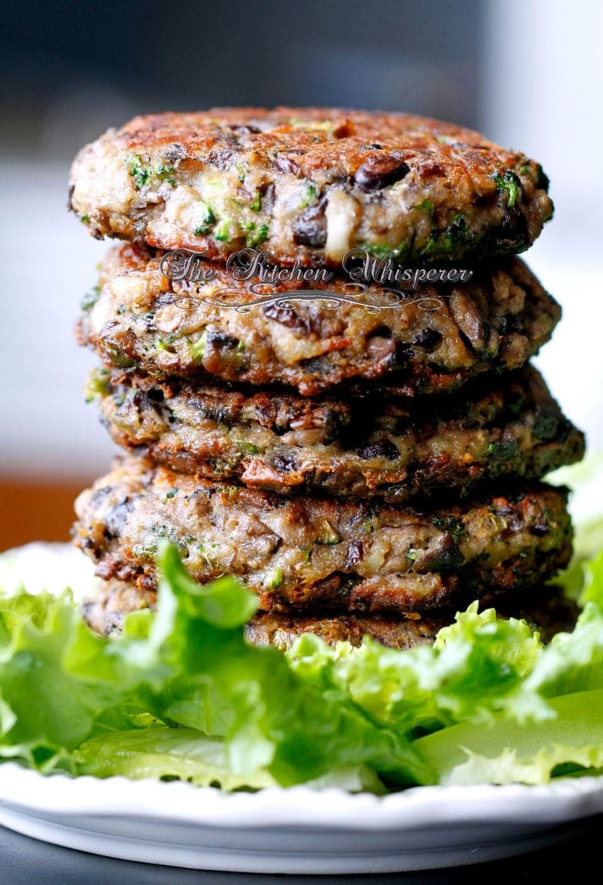 Portabella Mushroom Recipes Vegetarian
 Chunky Portabella Veggie Burgers