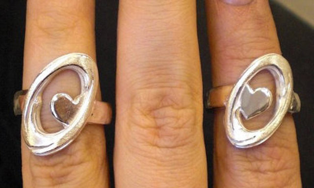 Portal Wedding Rings
 Sharing A Heart Portal Themed Engagement Ring Set