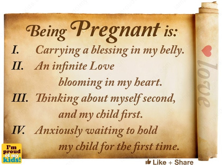 Positive Pregnancy Quotes
 Sweet Pregnancy Quotes And Sayings QuotesGram