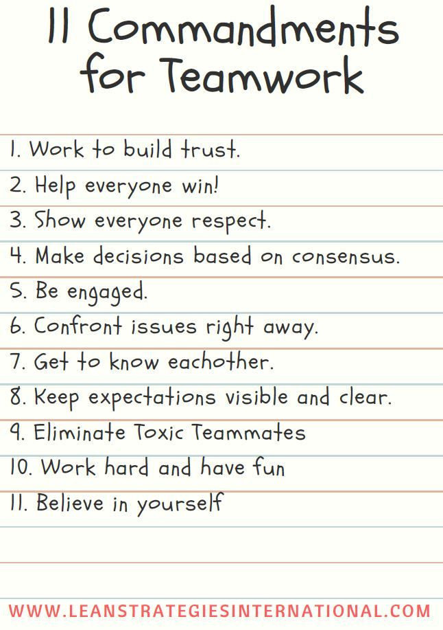 Positive Team Building Quotes
 11 mandments For Teamwork
