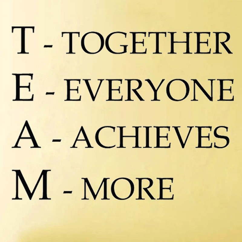 Positive Team Quotes
 Aliexpress Buy Team Motivational Quote fice Wall