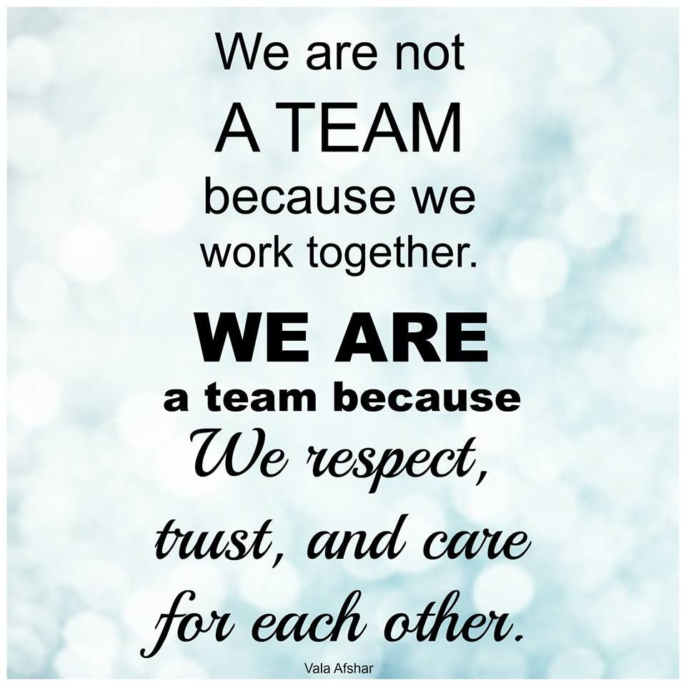 Positive Team Quotes
 There is no I in "Team"