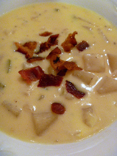 Potato Soup For Two
 Slice of Southern Cheesy Potato Soup Cooking for Two