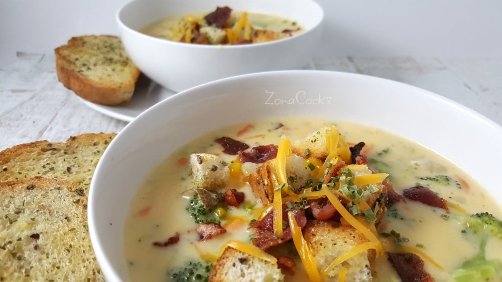 Potato Soup For Two
 Cheesy Ve able Potato Soup Recipe for Two • Zona Cooks
