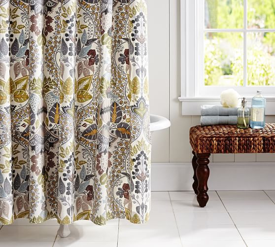 Pottery Barn Kitchen Curtain
 Victoria Shower Curtain