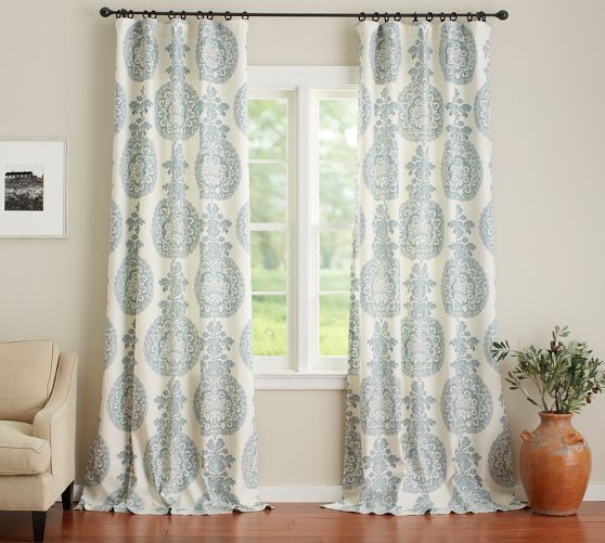 Pottery Barn Kitchen Curtain
 Lucianna Medallion Curtain