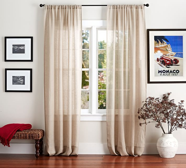 Pottery Barn Kitchen Curtain
 7 Linen Curtains For The Airy Eco Conscious Home