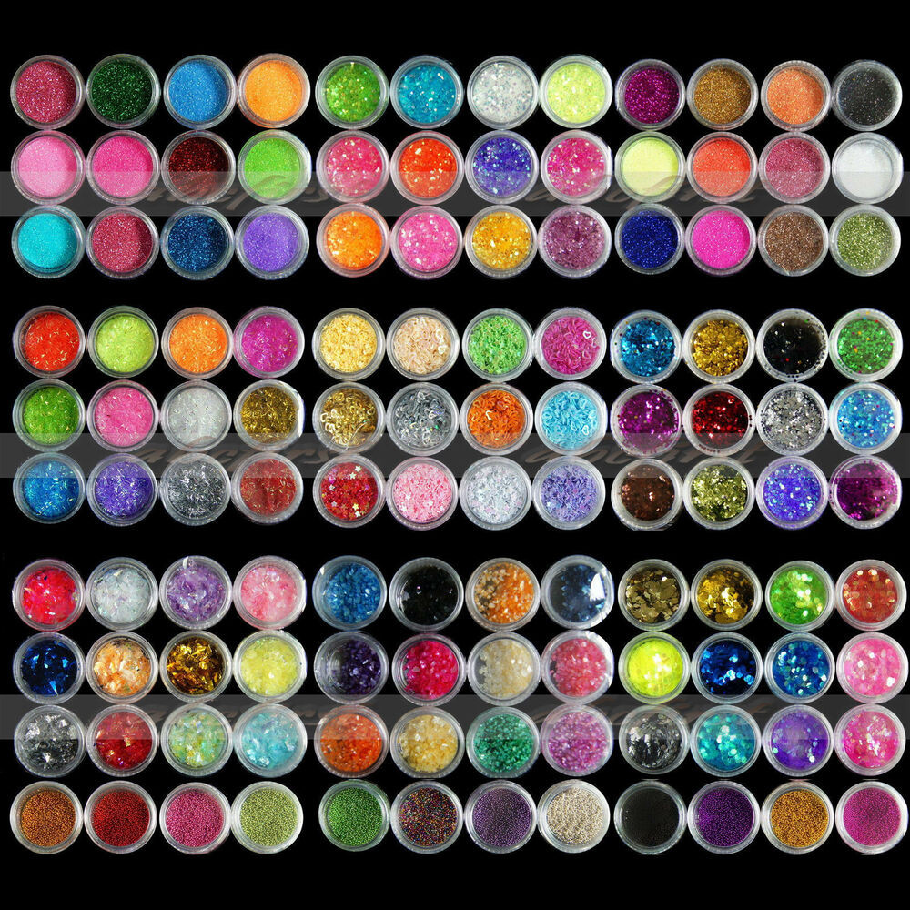 Powder Gel Nail Colors
 Nail Art 12 18 Color Acrylic UV Gel Glitter Powder Beads