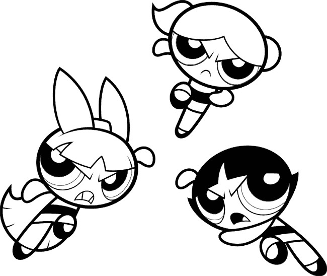Powderpuff Girls Coloring Pages
 Powerpuff Girls Very Angry