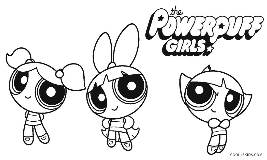 Powderpuff Girls Coloring Pages
 Free Printable Powerpuff Girls Coloring Pages