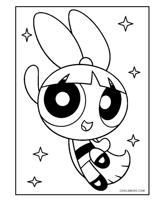 Powderpuff Girls Coloring Pages
 Free Printable Powerpuff Girls Coloring Pages