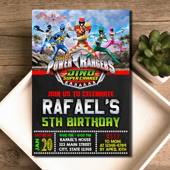 Power Ranger Birthday Invitations
 Power Ranger Invitation Power Ranger Birthday by