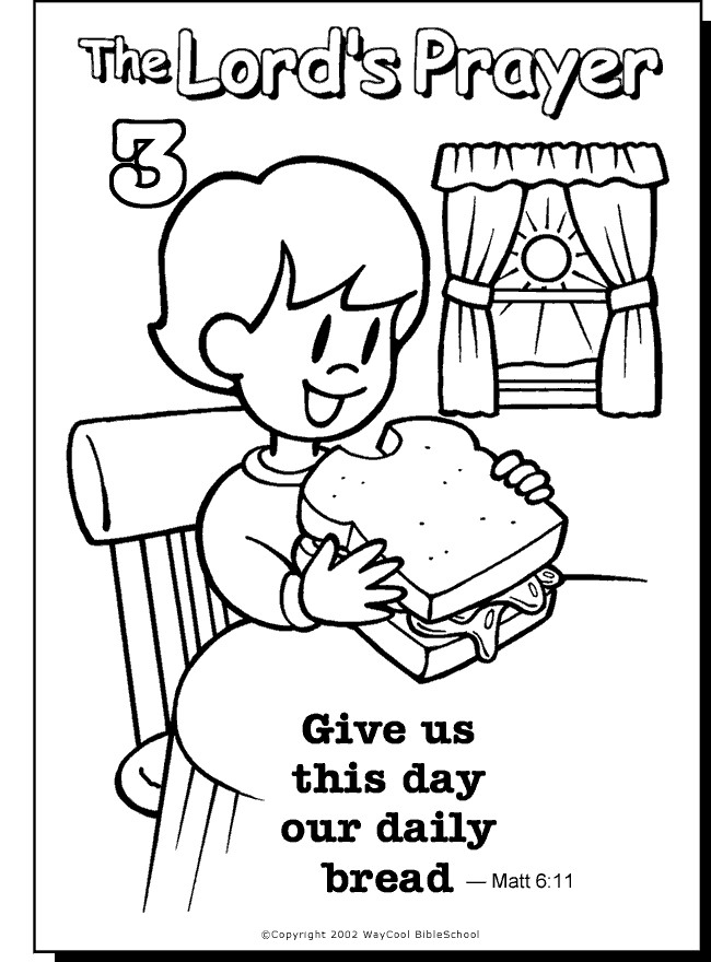 Prayer Coloring Pages For Kids
 Lord s Prayer 3 Mybible