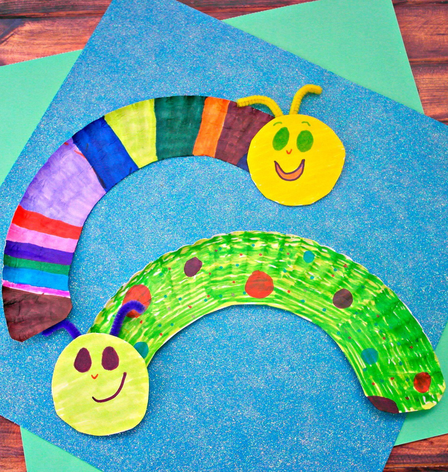Preschool Arts And Crafts Ideas
 Paper Plate Caterpillars