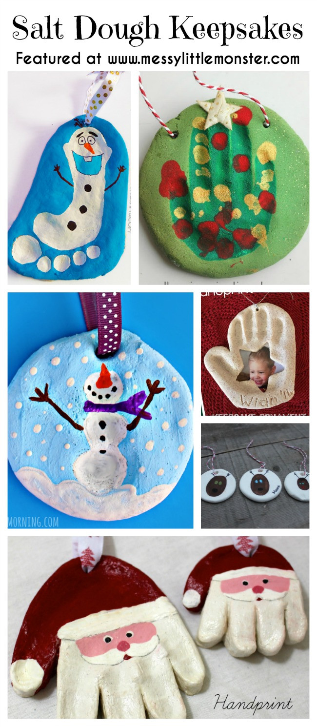 Preschool Christmas Ornament Craft Ideas
 Christmas Salt Dough Keepsakes & Ornaments Messy Little
