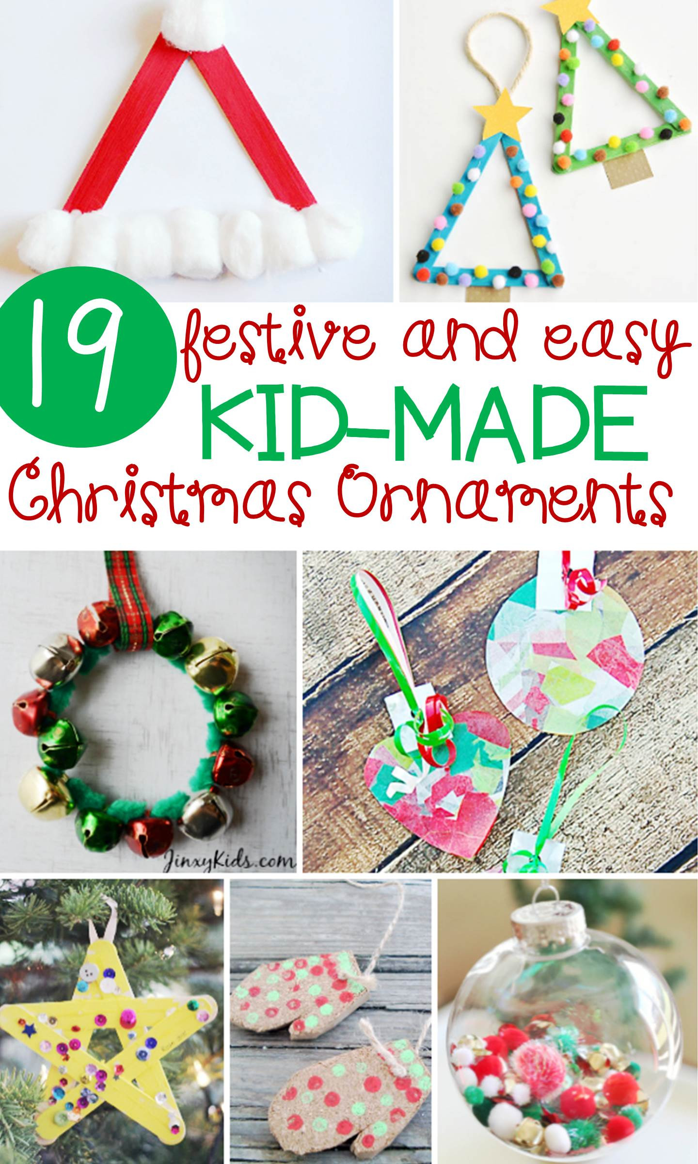Preschool Christmas Ornament Craft Ideas
 Festive and Simple Kids Christmas Ornaments The