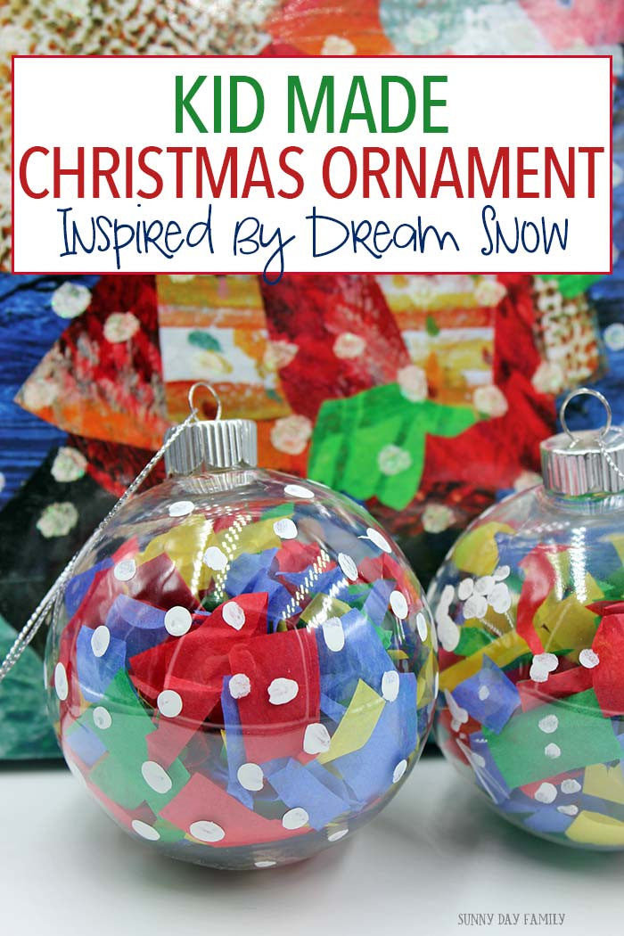 Preschool Christmas Ornament Craft Ideas
 Dream Snow Christmas Ornament for Kids to Make