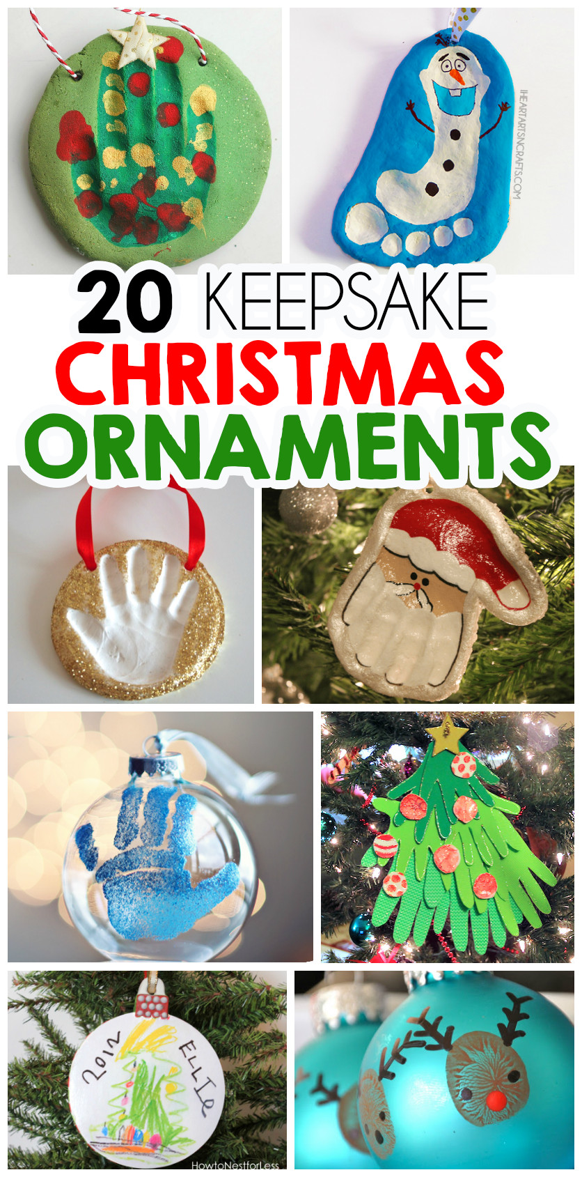 Preschool Christmas Ornament Craft Ideas
 Top 20 DIY Keepsake Ornament Kid Crafts