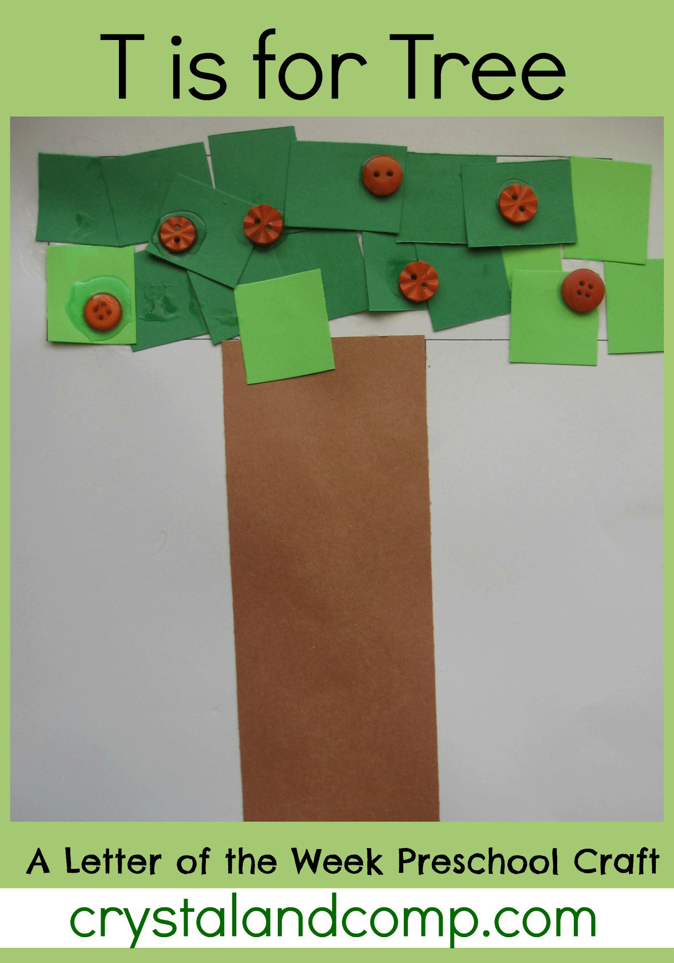 Preschool Craft Activity
 Letter of the Week Preschool Craft for T
