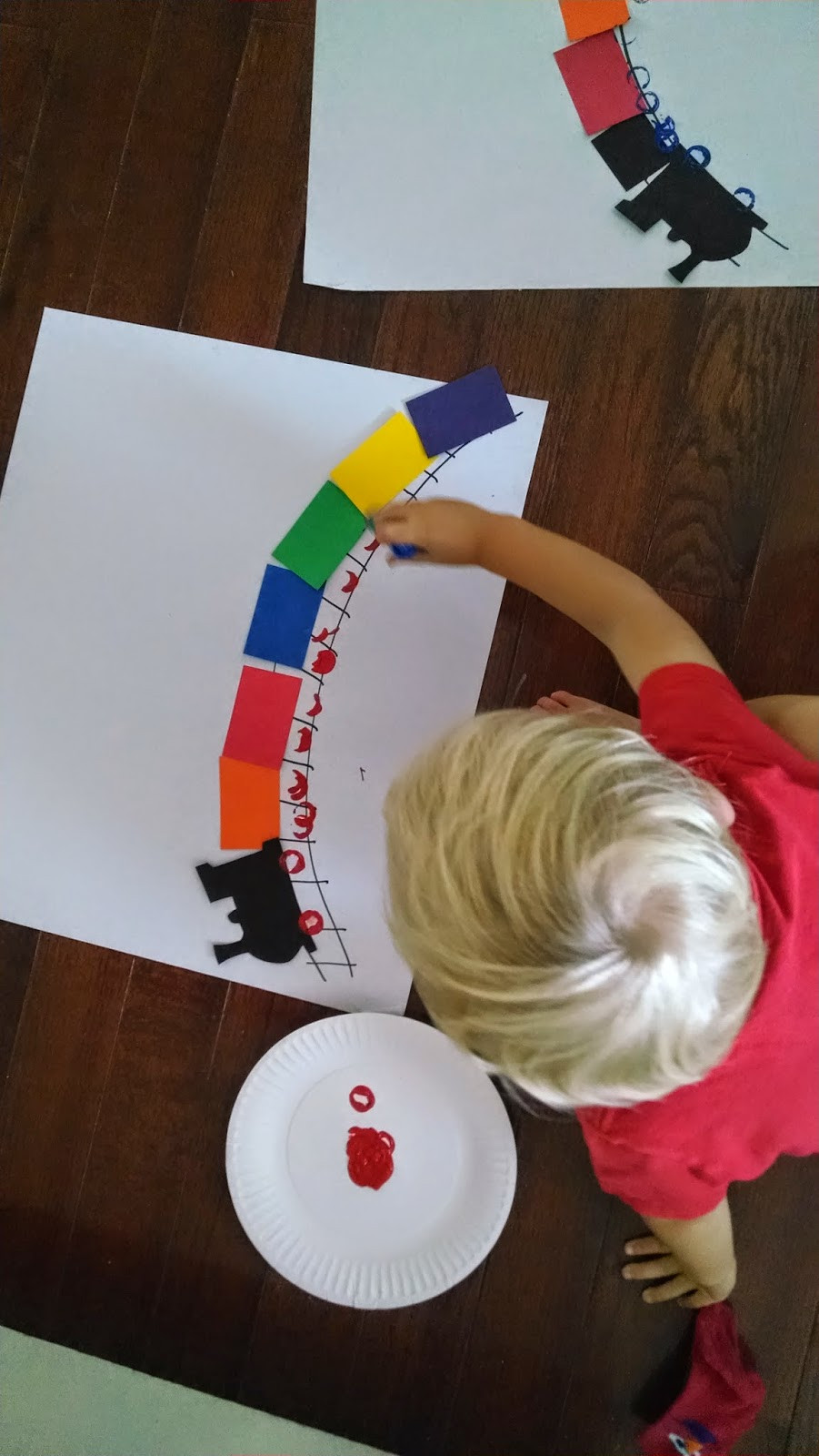 Preschool Craft Projects
 Toddler Approved Simple Rainbow Train Craft for Kids
