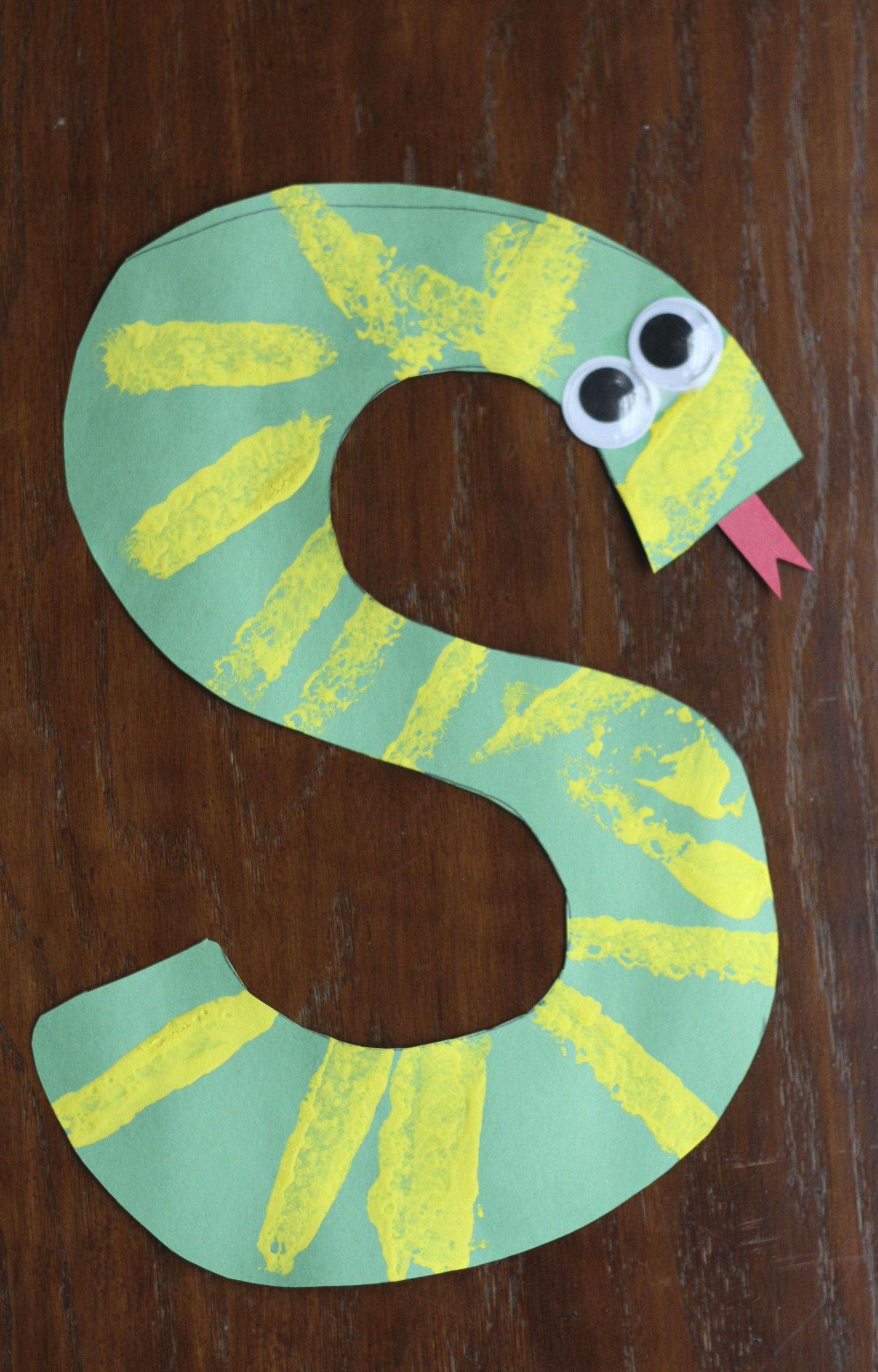 Preschool Craft Projects
 S is for Snake Alphabet Craft