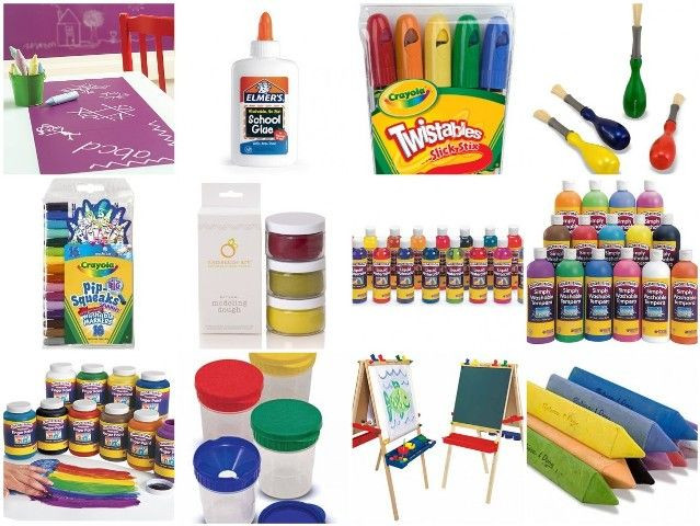 Preschool Craft Supplies
 For Crayons 11 Great Art Materials for Toddlers