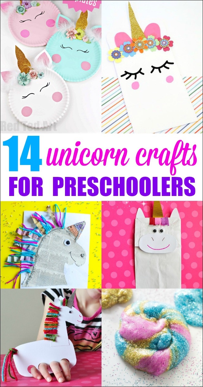 Preschool Crafts Ideas
 Unicorn Crafts for Preschoolers Mess for Less